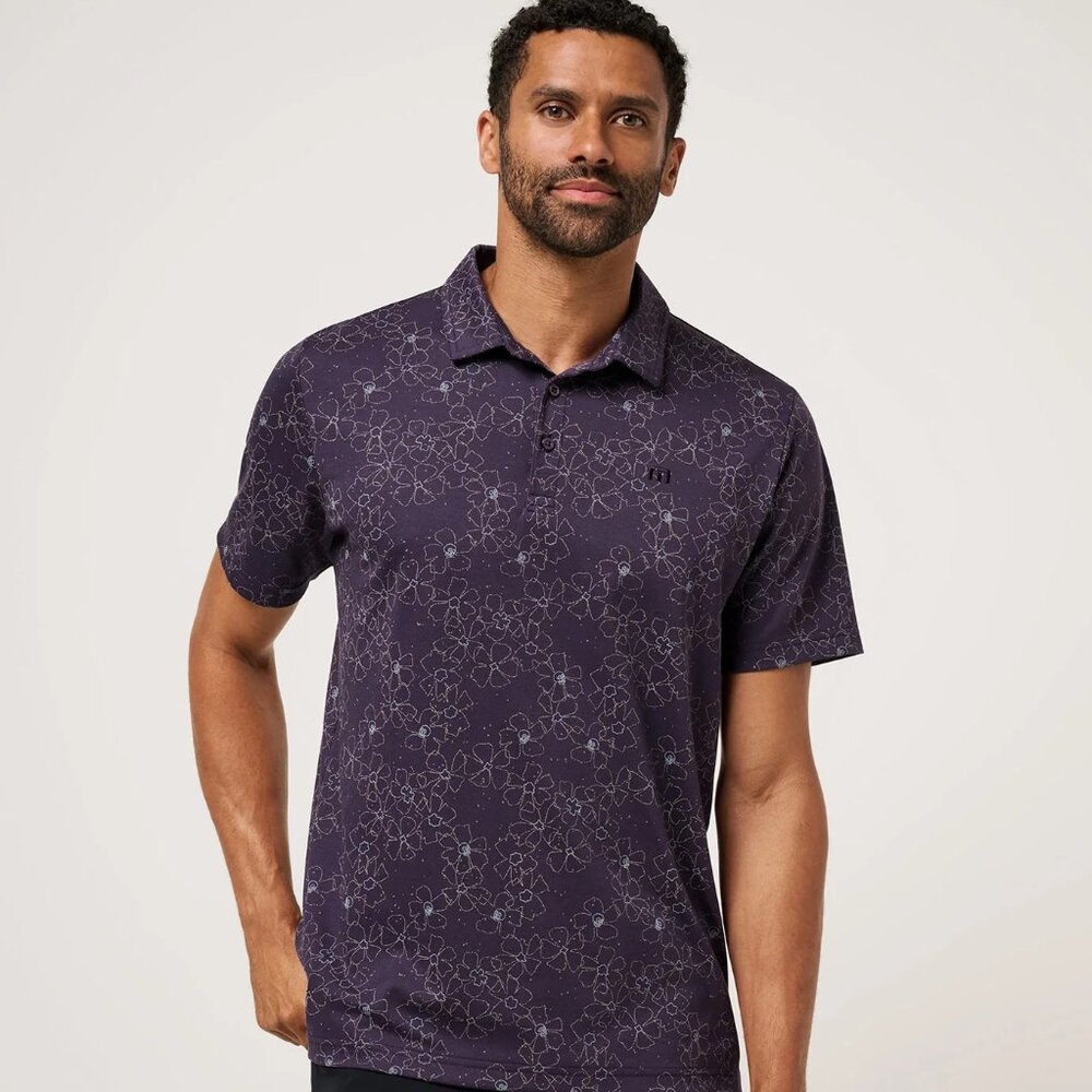 NWT Travis Mathew JUST MY TYPE golf polo shirt purple travismathew BRAND NEW